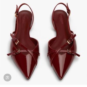 Tony Bianco Jamo Bordeaux Patent Flat size 6.5